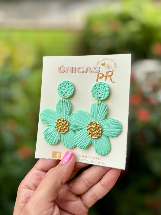 Flor Tropical Turquesa